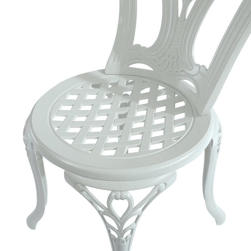 Chaise d'appoint Bedo, Blanc