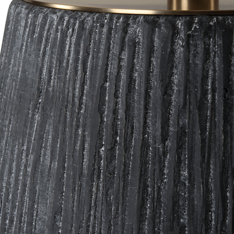 Laiden Aged Black Table Lamp