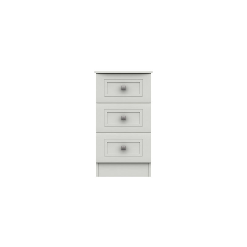 Wisbech 39.8cm W Manufactured Wood Bedside Table, White