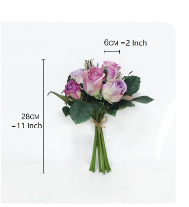 Tiges de fleurs de soie rose, Mauve