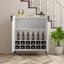 Armoire de bar à vin 2 portes avec support à vin et tablette de rangement réglable, buffet moderne avec charnière à fermeture douce, armoire de salle à manger, armoire à liqueur, chariot à café pour le salon-1130857829