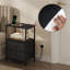40cm W Metal Bedside Table-1063429740