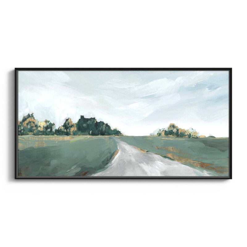 Field Of Dreams by Isabelle Z, Black Framed Canvas, 25.5" H x 49.5" W x 2" D