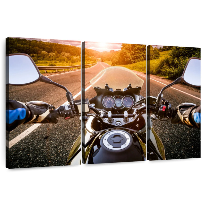 Moto route Mehar Asphalt, H 24 po x l 38 po