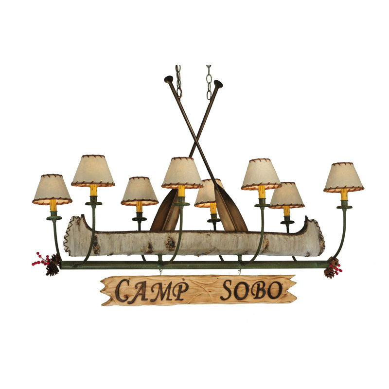 Personalized Canoe 8 - Light Pendant