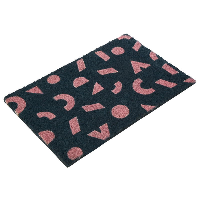 Drumbeg Non-Slip Geometric Doormat