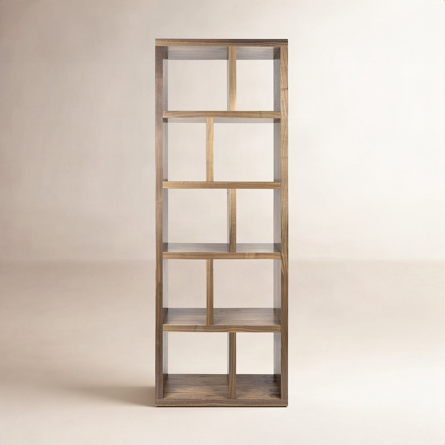 Stetson Bookcase, (5 Shelves) 78" H x 28" W x 13" D, Walnut