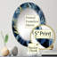 Miroir Blue Ferns Cobalt Serenade II-93185825