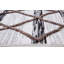 Tapis en polyester blanc et noir 8 x 10 directions