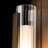 Vertical Bar Fluted Clear Glass 1-Bulb Outdoor Flush Mount-96129123-96129127