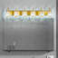 Luminaire de salle de bain moderne à 6 lumières avec abat-jour en cristal pour un éclairage de miroir élégant-730144663-730144659