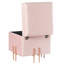 Repose-pieds carré avec rangement en velours de 16 po de largeur-497519065