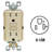 Leviton SmartlockPro 15 Amp 125 Volt Duplex Ivory GFCI Outlet 5-15R 1 Pack