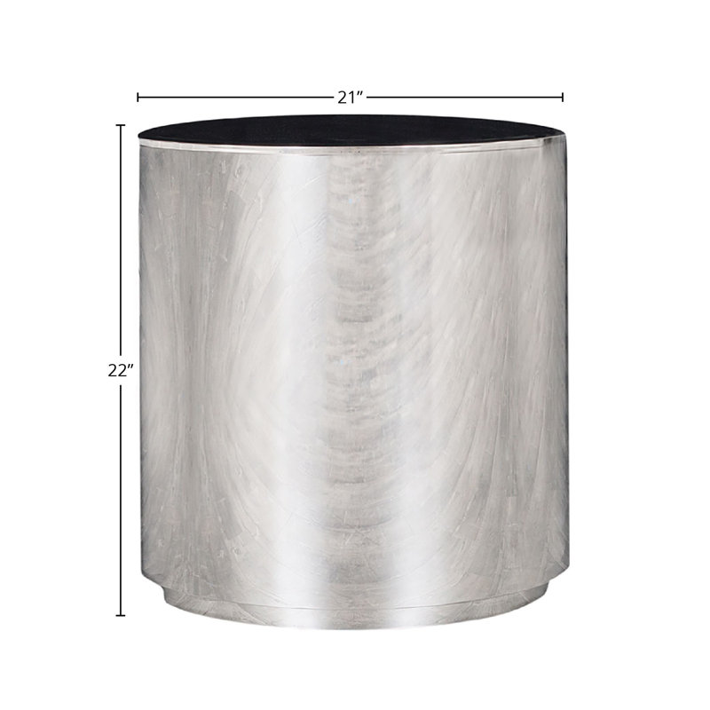 Table de bout en verre, Argent