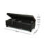 Banc de rangement rembourré en similicuir -15808660