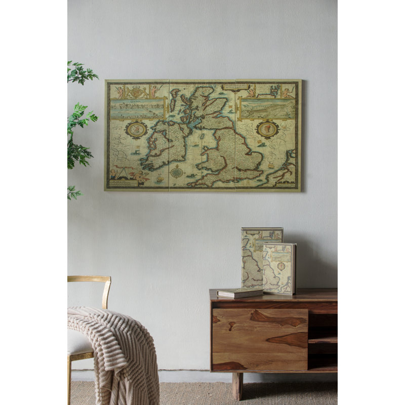 Multicolore, art mural rectangulaire sur toile S / 3