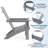Heimo Weather-Resistant Foldable Adirondack Chair-289562979