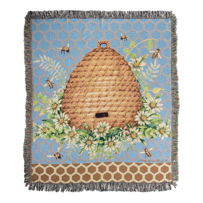Tapisserie artisanale « Jardin de tapisserie » 127 x 152 cm (50 x 60 pouces), 100 % coton tissé, qualité héritage.
