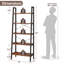Échelle à 5 niveaux, support de rangement à plusieurs niveaux avec tablettes ouvertes, présentoir polyvalent pour le salon, la chambre à coucher et le bureau-129221339