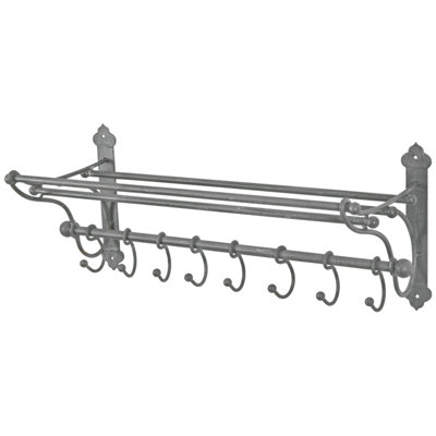 Kailyn Metal Accent Shelf with Towel Bar