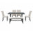 6-Piece Retro Rectangular Dining Table Set-115300246-115300247