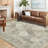 Sarto Oriental Machine Woven Polyester Area Rug in Beige/Gray-663504058