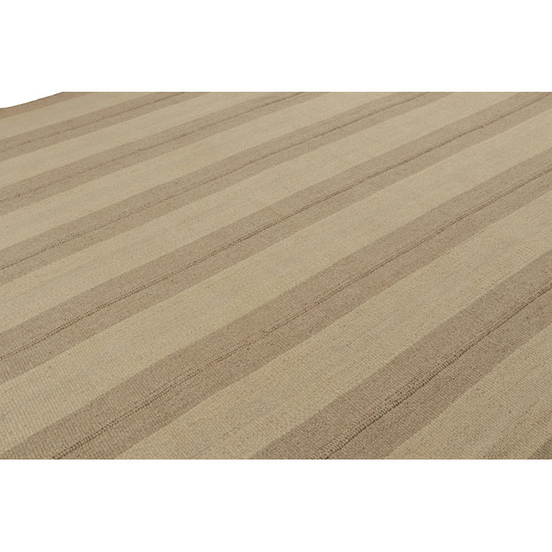 Wool Striped Area Rug