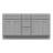 60'' Double Bathroom Vanity Base Only-96631520