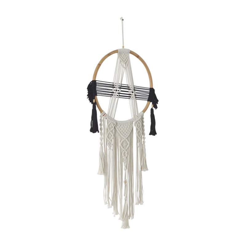 Suspension murale en tissu mélangé avec accessoires de suspension inclus