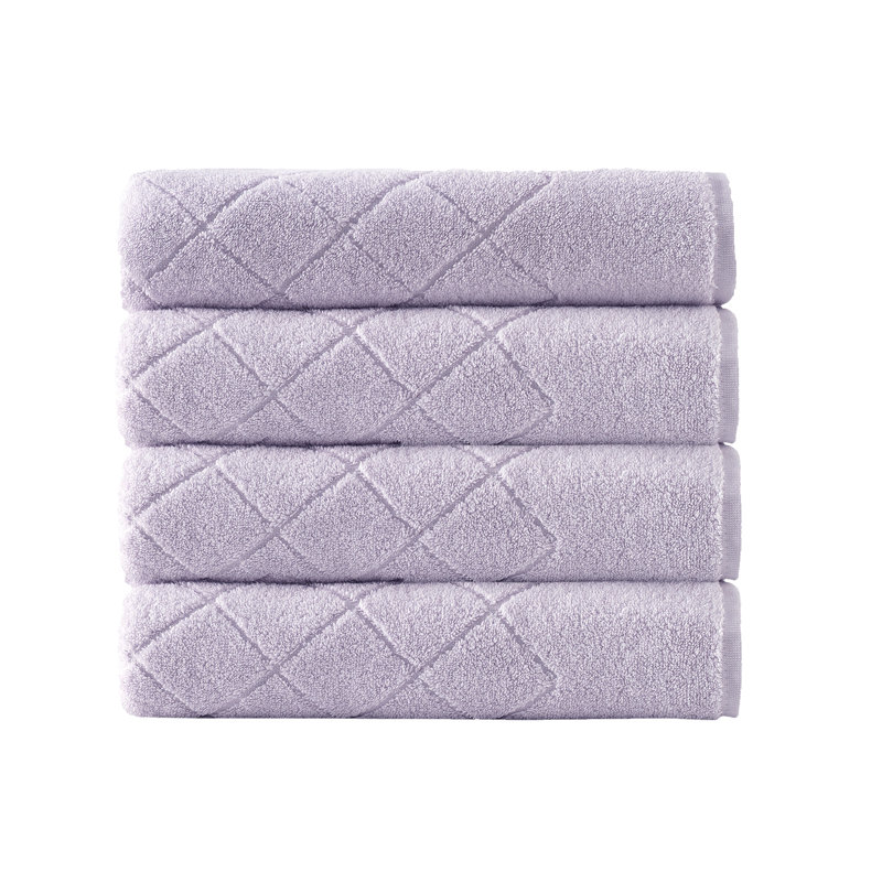 Ensemble de serviettes en coton Elian, Lilas