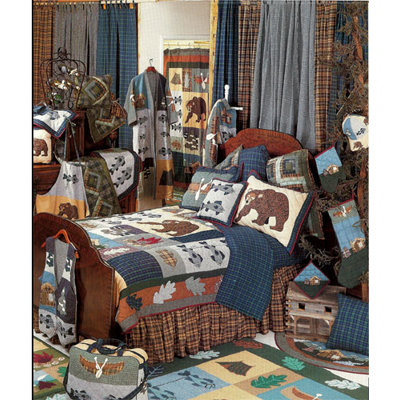 Quilted Cabin Quilted Throw Blanket