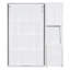 Lit escamotable mural simple avec bibliothèque, armoire supérieure, bureau extensible et rangement latéral, blanc