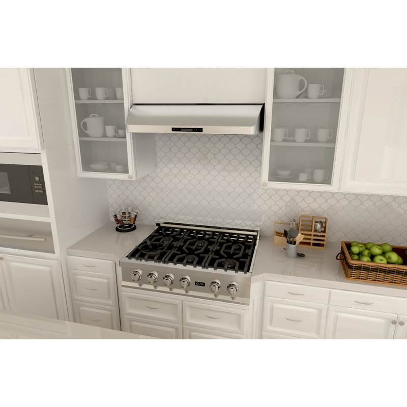 30" Brushed Stainless Steel Under Cabinet Range Hood