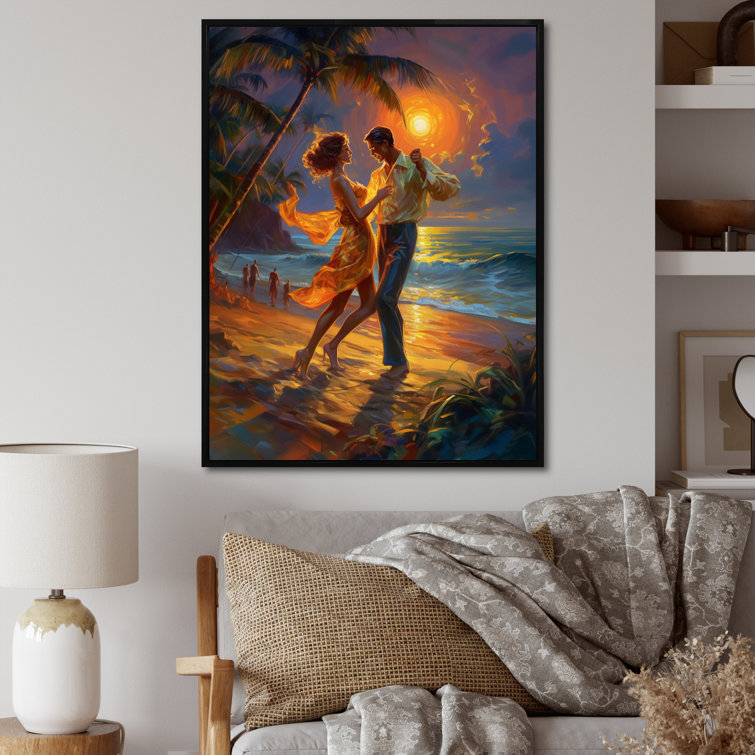 Winston Porter Romantic Fantasy Couple On Canvas Print