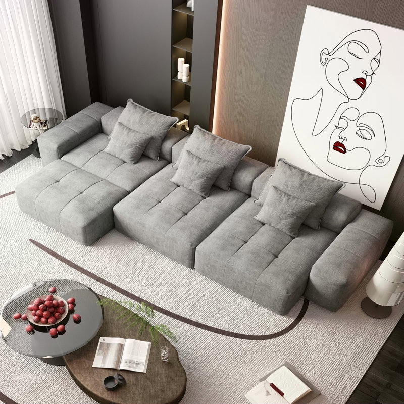 Canapé modulaire surdimensionné Modern, Gris