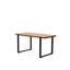 Table basse en bois massif Live Edge pour salon, 39 po, noyer rustique 39 po