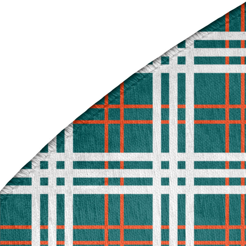 Plaid Indoor Rug, Round 5'