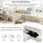 L-Shaped Padded Modular Sofa With Storage Space-342148769
