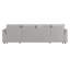 Canapés modulaires multifonctionnels avec rangement et ports USB en tissu gris Teddy