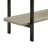 Celine 71" Contemporary Modern Console Table with 2 Shelves in Black-1661968989