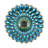 Triton 18" Outdoor Solar Glass Flower Mosaic Birdbath with LED Lights