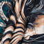 Tapisserie murale calmar nautique-133633710