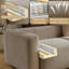 Canapé modulaire en velours côtelé avec pouf de 110 po Boneless-478732569