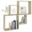 Gleora 4 Piece Square Cube Shelf-1730534229