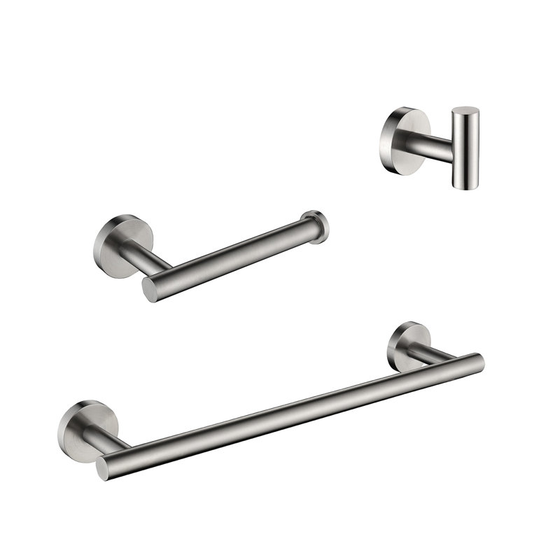 3 - Piece Bathroom Hardware Set, Brushed Nickel