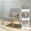 Upholstered Chenille Armchair-171008052