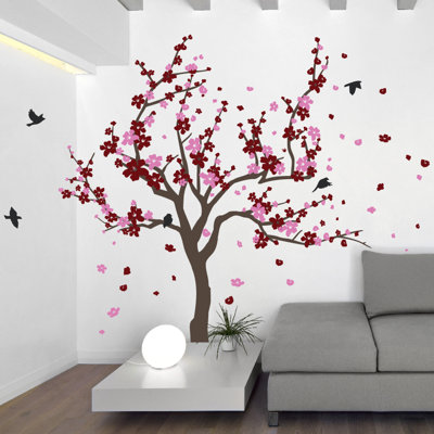 Adhésif décoratif cerisier japonais