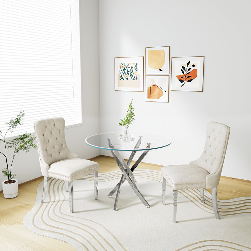 Ensemble repas, 3, Blanc, Argent argent
