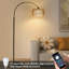 Lampe sur pied à arc avec télécommande et ampoule à intensité variable-420422277