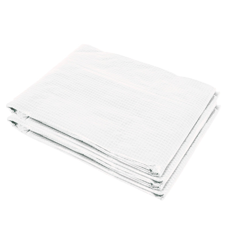 Couvercle de serre en plastique de remplacement, bâche imperméable robuste, Blanc, H 78,75 po x l 236,25 po x P 118 po